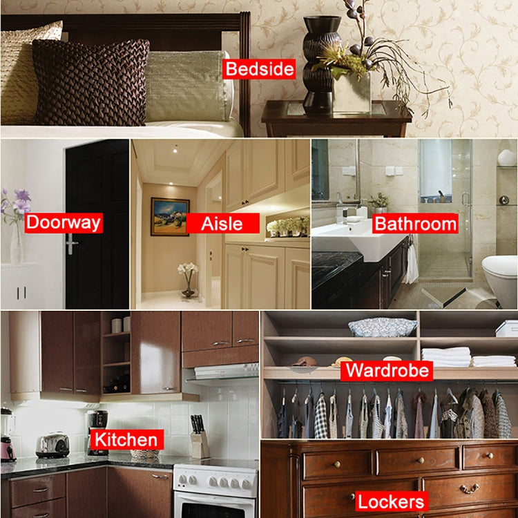 1616 1瓦 12燈珠 240流明 人體紅外感應燈小夜燈 USB充電 感應距離：3米 DC 5V