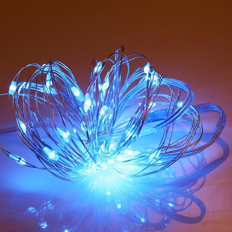 5米 6W 50顆SMD 0603燈珠 LED電池盒銀線串燈/節日裝飾燈 IP65防水 DC 5V