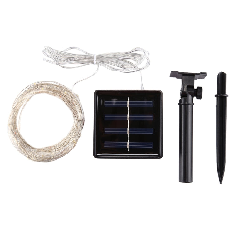 20m 100顆SMD 0603燈珠 IP65防水 太陽能銀線串燈/節日裝飾燈