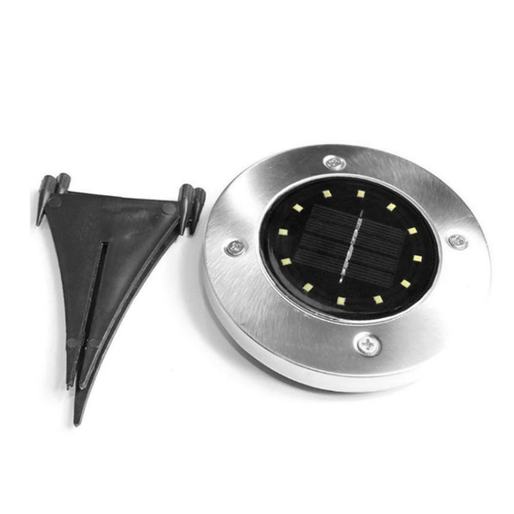 2個一賣 12顆LED燈珠 太陽能不銹鋼地埋燈 草坪花園引路燈 IP65防水