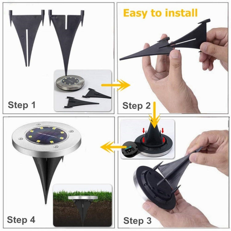 2個一賣 16顆LED燈珠 太陽能不銹鋼地埋燈 草坪花園引路燈 IP65防水