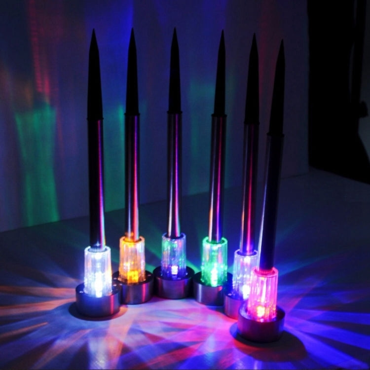 10個一賣 不銹鋼太陽能草坪燈戶外照明LED地插庭院燈小管燈 IP65防水