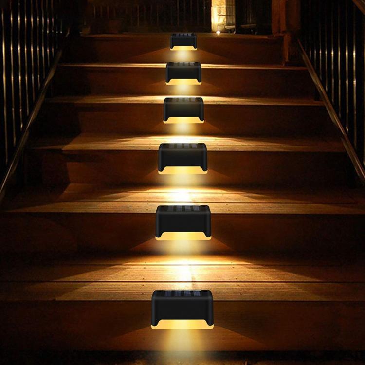 12個一賣 太陽能LED台階燈引路燈 戶外庭院樓梯壁燈 IP65防水 暖光