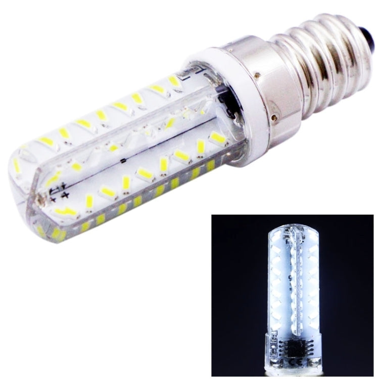 E14 3.5W 200-230LM 72 LED玉米燈, 3014 SMD 可調亮度 AC 110V
