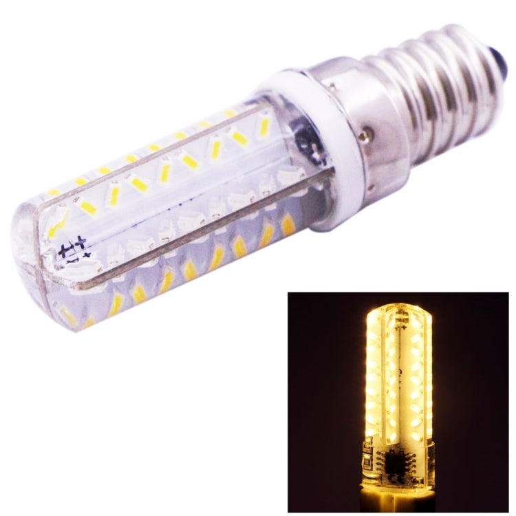 E14 3.5W 200-230LM 72 LED玉米燈, 3014 SMD 可調亮度 AC 110V
