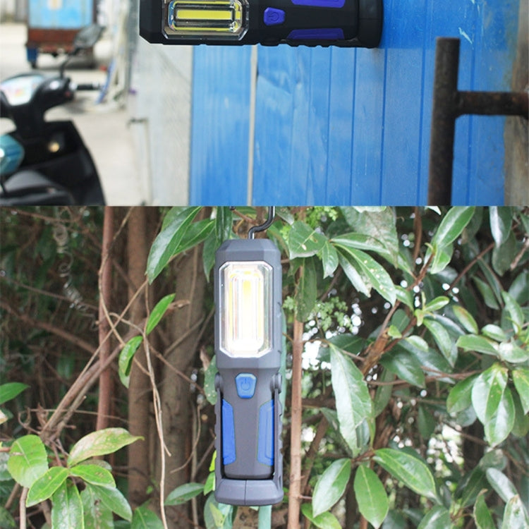 PR5W-1 5W COB+1W F8 400流明 IP43防水 多功能USB充電火炬式LED便攜應急工作燈 白光 帶磁鐵和360度可旋轉掛鈎