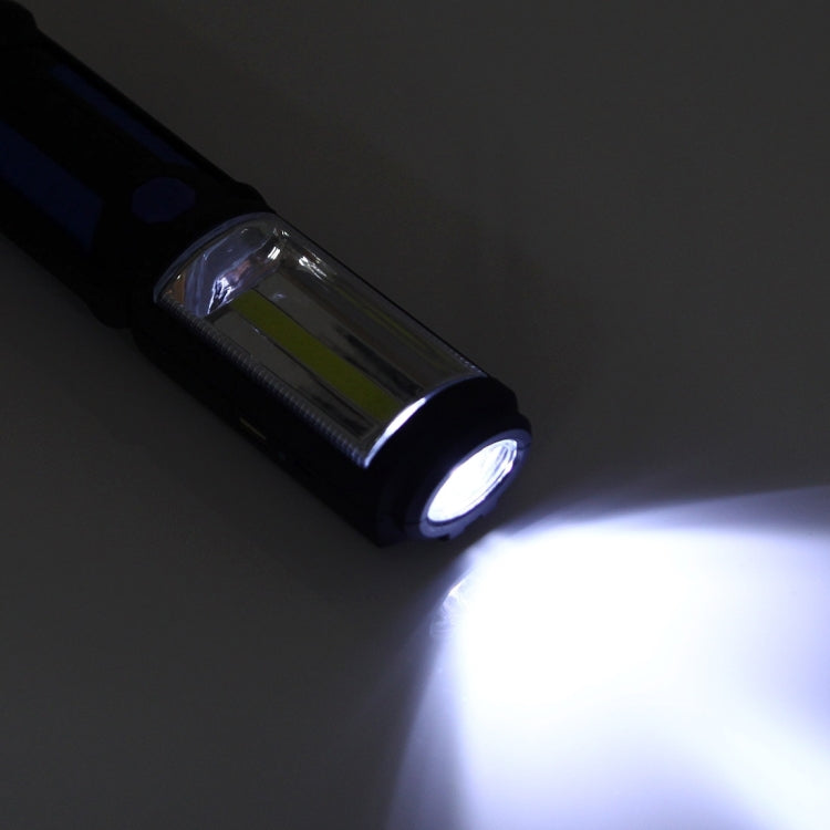 PR5W-1 5W COB+1W F8 400流明 IP43防水 多功能USB充電火炬式LED便攜應急工作燈 白光 帶磁鐵和360度可旋轉掛鈎