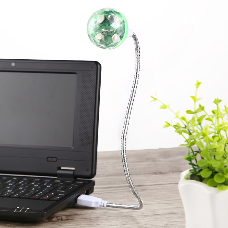 4W USB LED柔性燈RGB水晶魔球舞檯燈