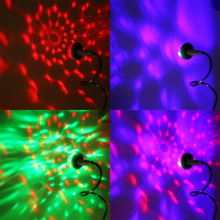 4W USB LED柔性燈RGB水晶魔球舞檯燈