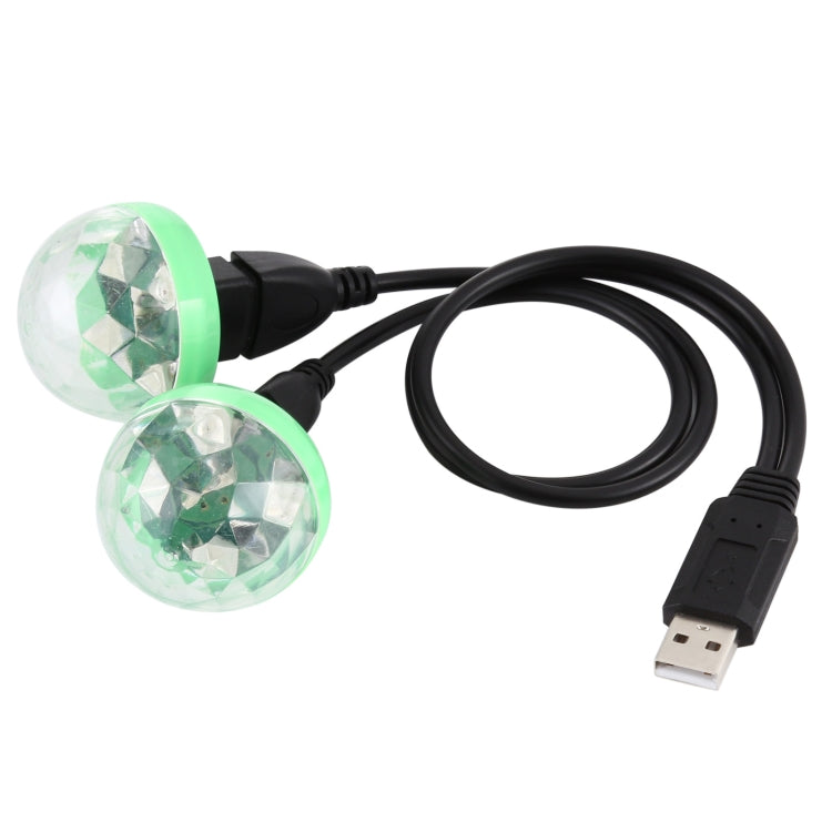 4W RGB 1分2 USB LED水晶魔球舞檯燈