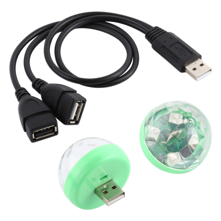 4W RGB 1分2 USB LED水晶魔球舞檯燈