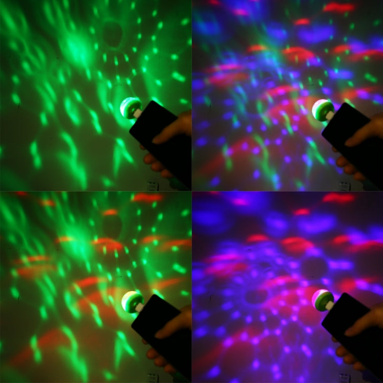 4W RGB USB水晶魔球舞檯燈 帶Micro USB轉接頭