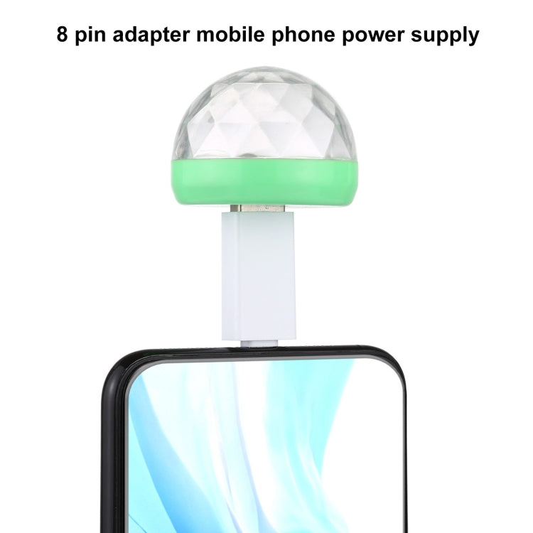 4W RGB USB水晶魔球舞檯燈 帶8Pin轉接頭