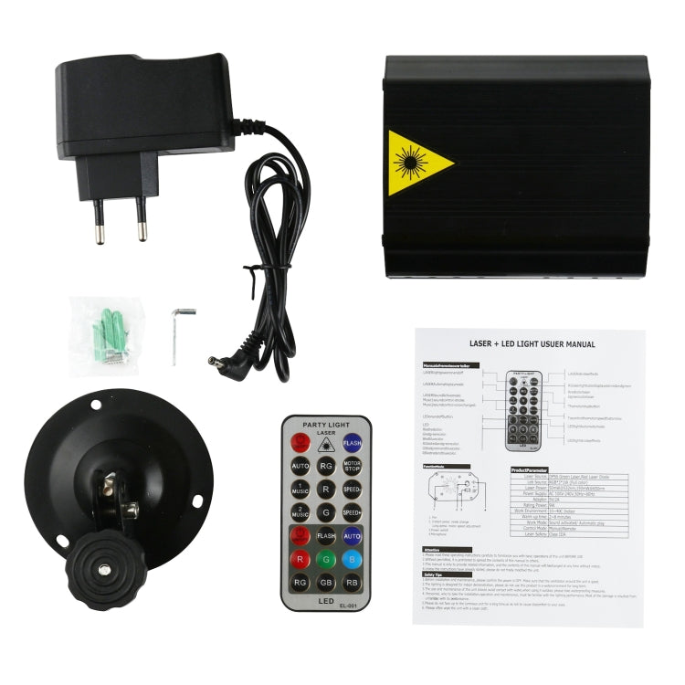 EMS-08 5V LED雪花投影激光舞檯燈