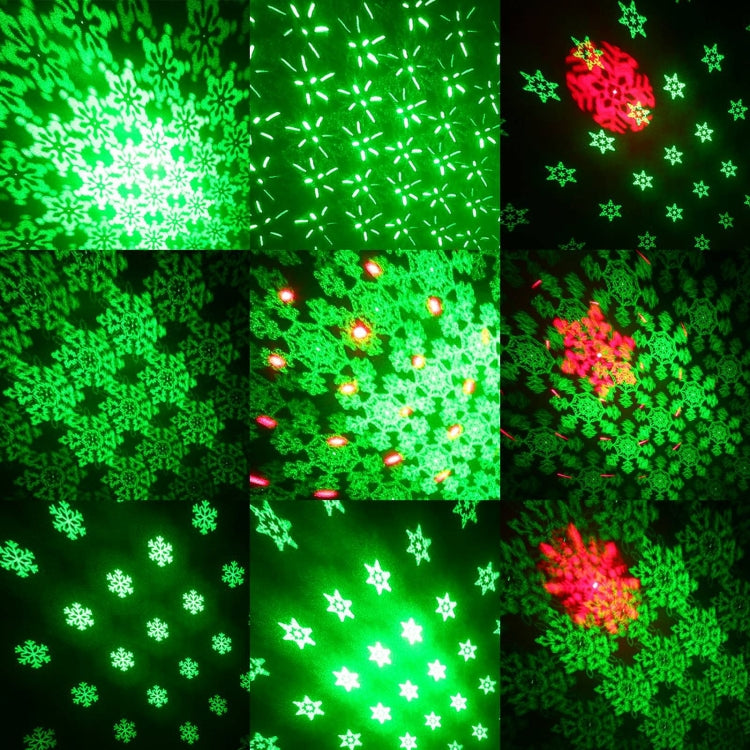 EMS-08 5V LED雪花投影激光舞檯燈