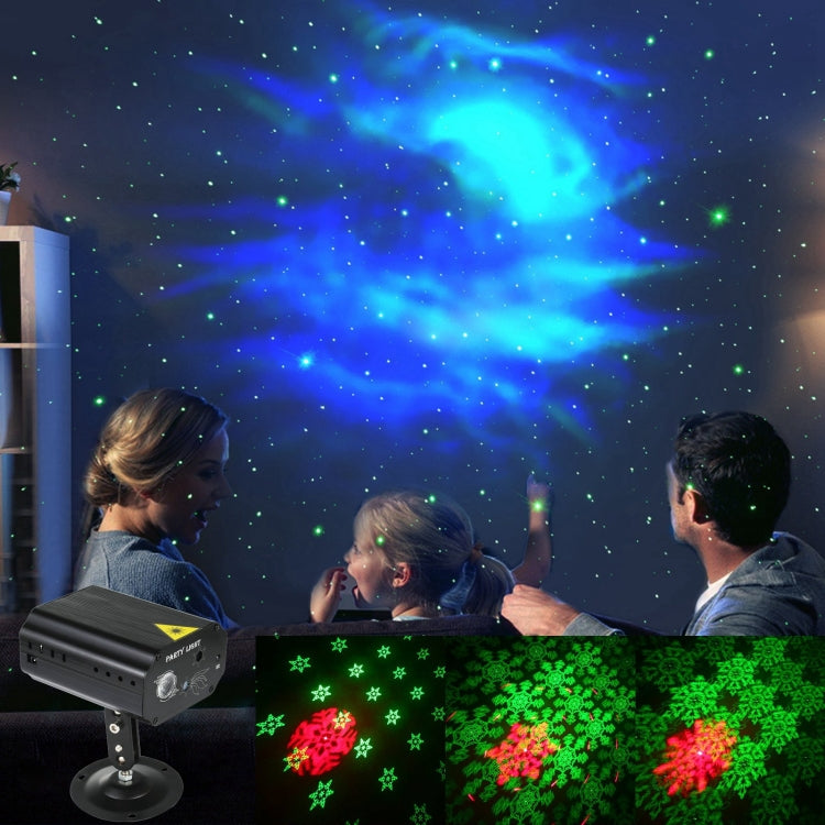 EMS-08 5V LED雪花投影激光舞檯燈