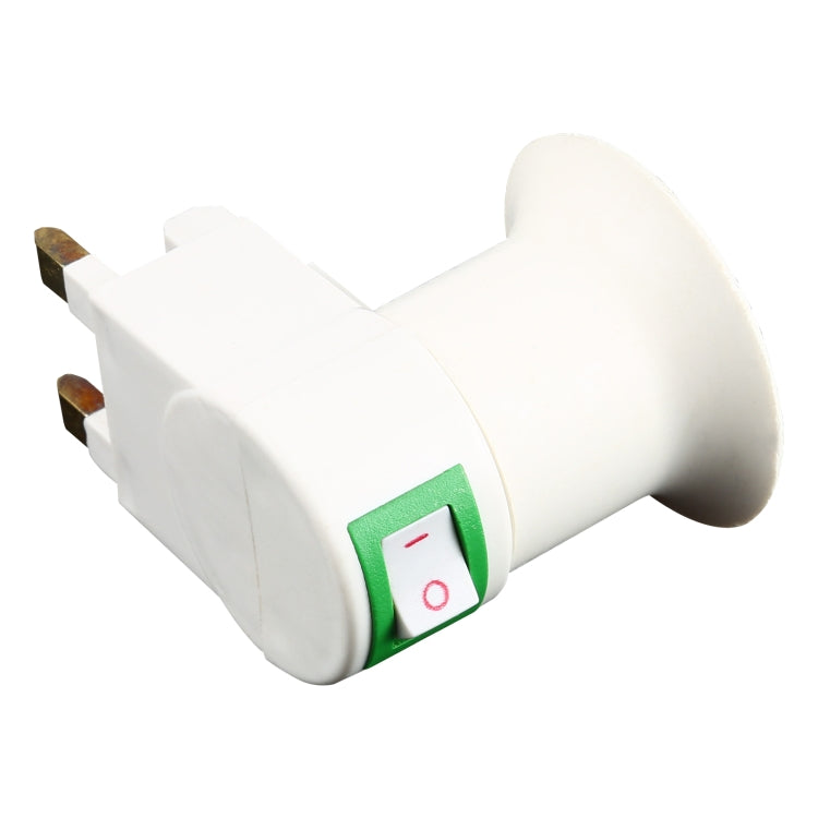 E27 插座式燈頭底座 燈座轉換器帶開關，英規