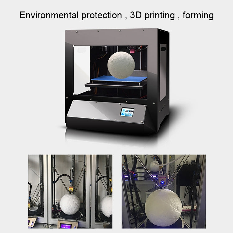 觸摸款 3D打印月球小夜燈節能燈 帶木質支架底座 USB充電 直徑：15cm