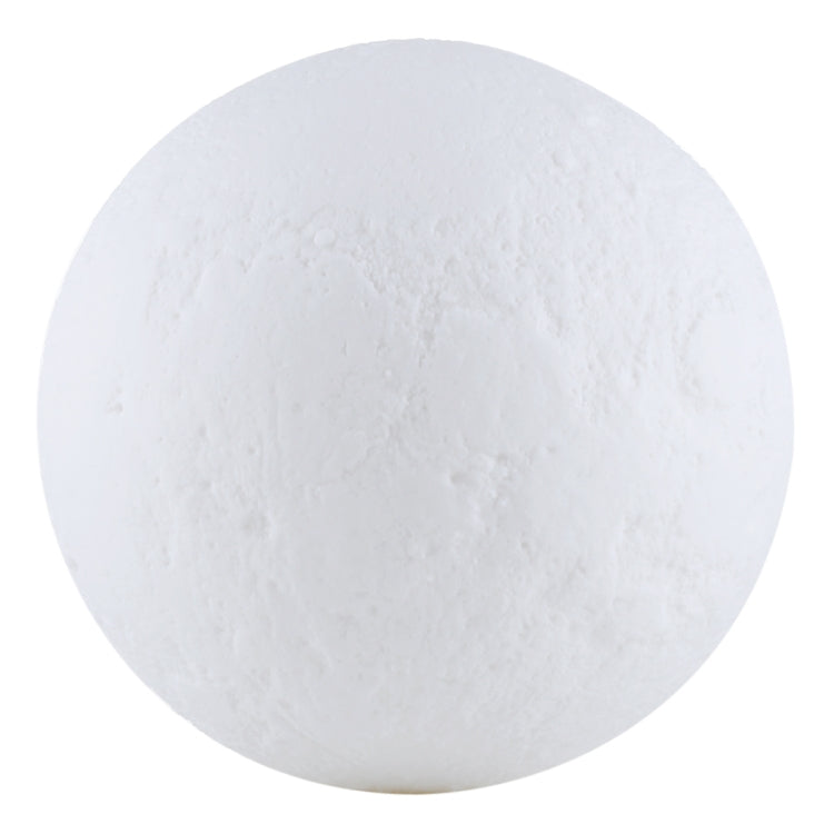 觸摸款 3D打印月球小夜燈節能燈 帶木質支架底座&遙控器 USB充電 16色變化 直徑：15cm