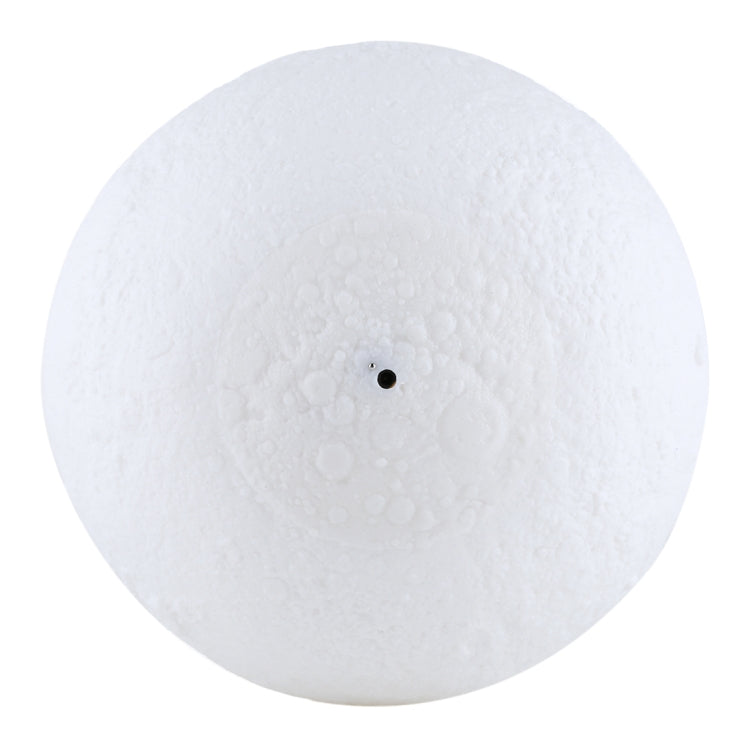 觸摸款 3D打印月球小夜燈節能燈 帶木質支架底座&遙控器 USB充電 16色變化 直徑：15cm