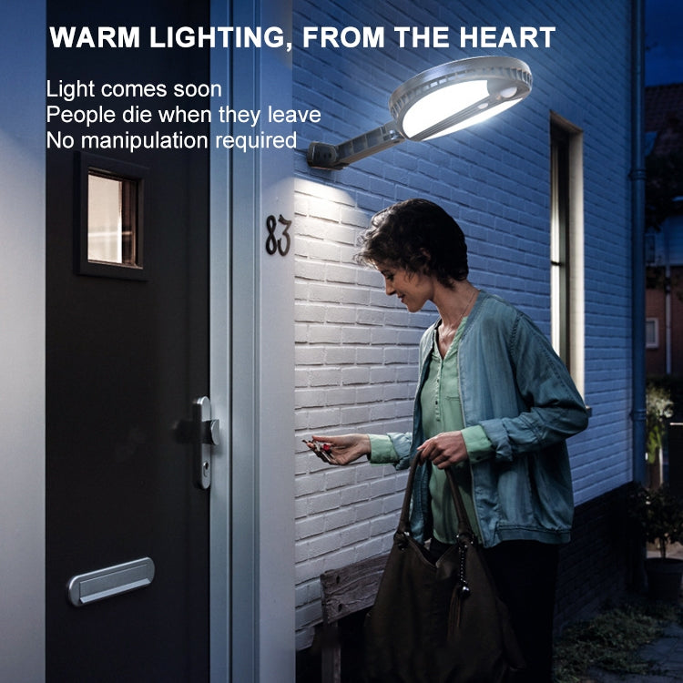 圓形太陽能戶外防水LED庭院燈人體感應路燈