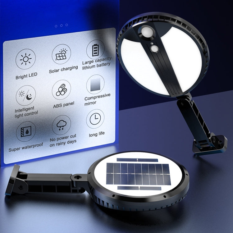 圓形太陽能戶外防水LED庭院燈人體感應路燈