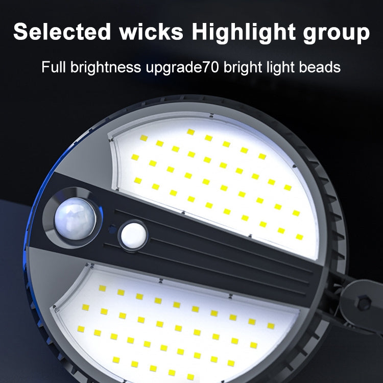 圓形太陽能戶外防水LED庭院燈人體感應路燈