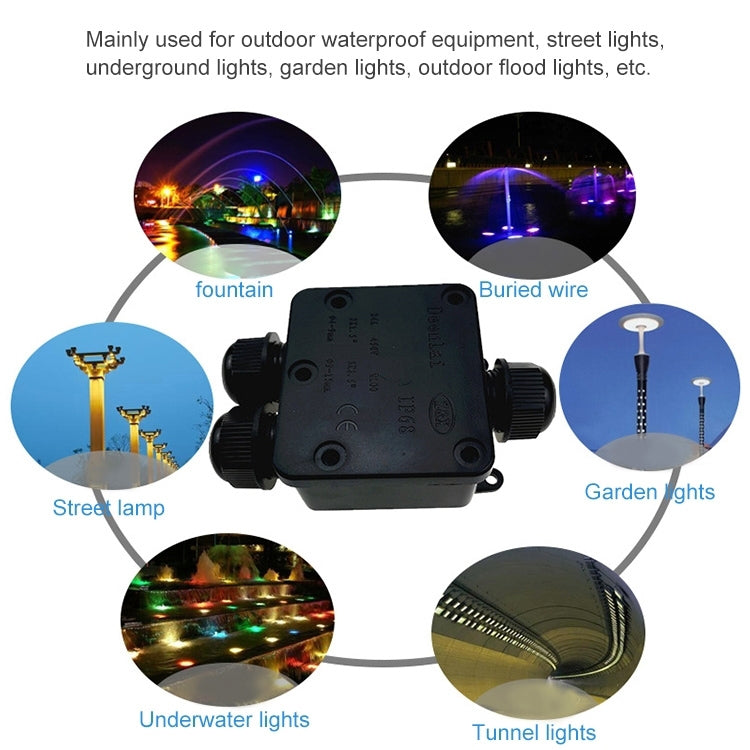 IP68防水接線盒 三款密封圈配齊+PA10-3P端子+螺絲