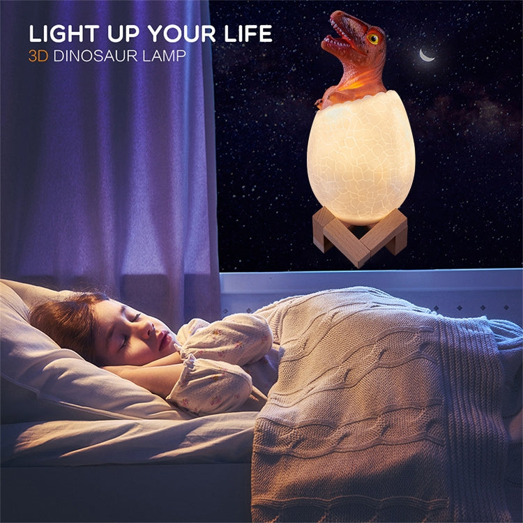 迅猛龍造型 創意觸摸3D小夜燈裝飾燈 3色拍拍款