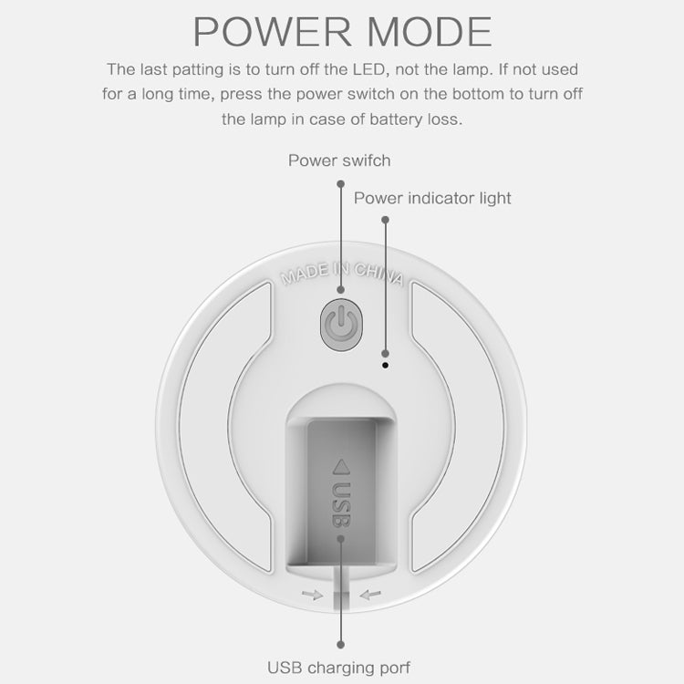 微笑小兔蒙奇 創意觸摸3D小夜燈裝飾燈 USB充電款