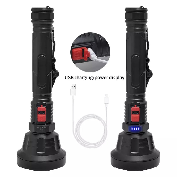 L-826 單核3W USB充電聚光便攜強光LED手電筒