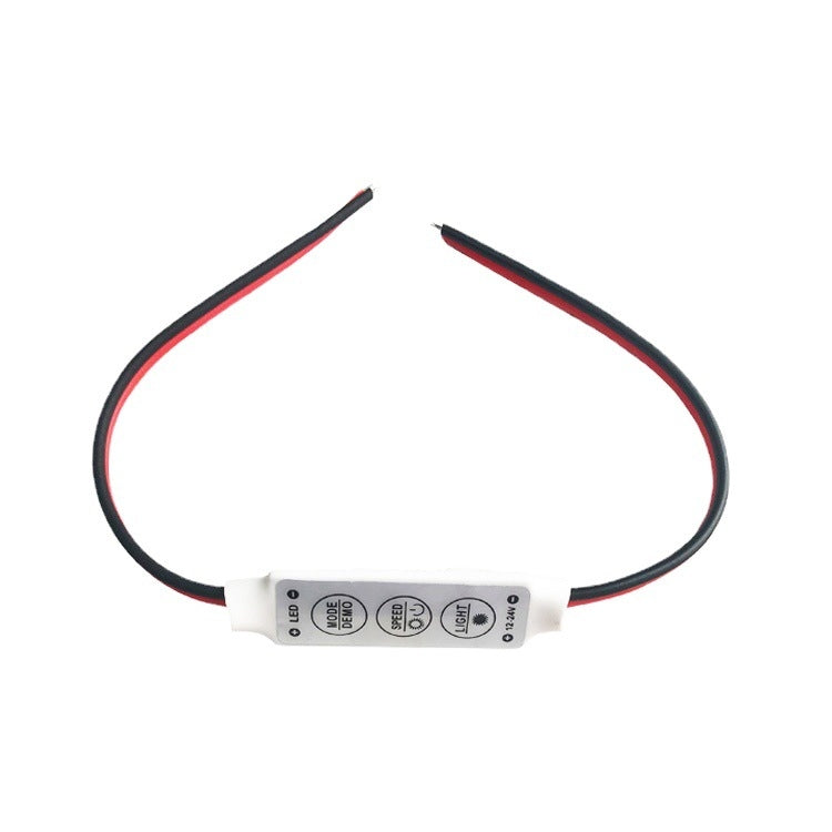 5個賣 迷你3鍵單色LED控制器 DC 12-24V