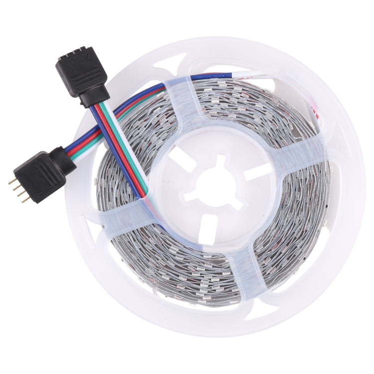 5米裸板RGB LED燈條,30 LED/M, 2835 SMD 44鍵迷你遙控