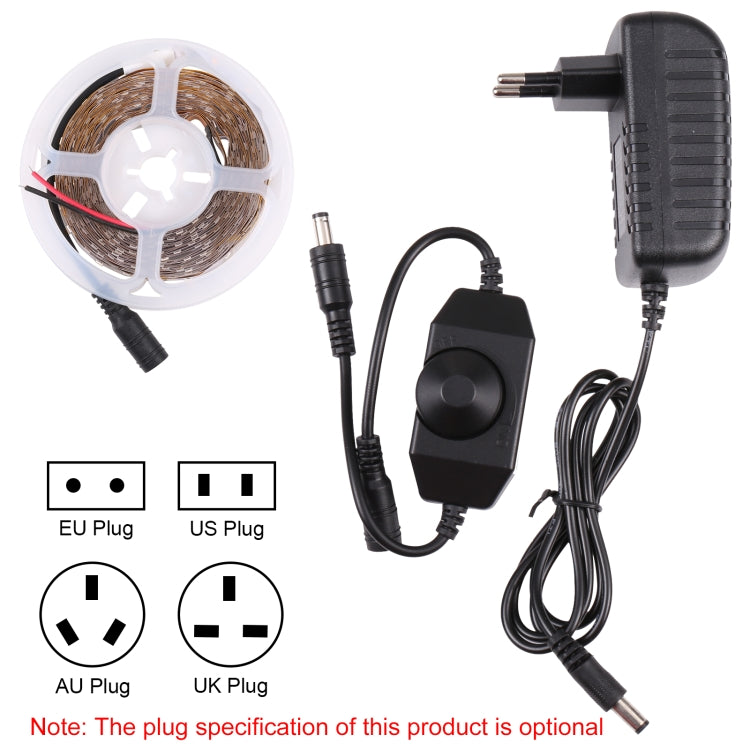 5米裸板 LED調光白光/暖光燈條,60 LED/M, 2835 SMD, 12V 2A 100-240V