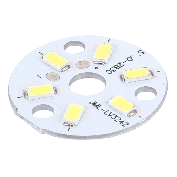 10個裝 3W 6LEDs SMD5730貼片 鋁基燈板 直徑：32毫米