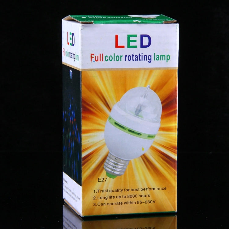 E27 3W LED旋轉彩燈舞台裝飾燈 AC 85-260V