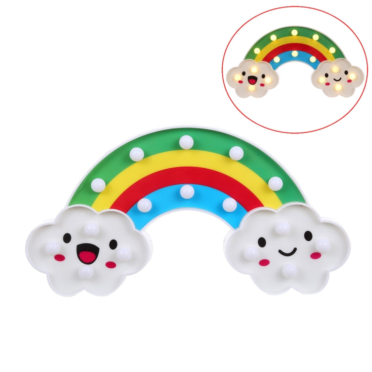 創意彩虹節日裝飾燈小夜燈 暖白光