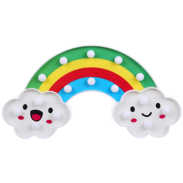 創意彩虹節日裝飾燈小夜燈 暖白光