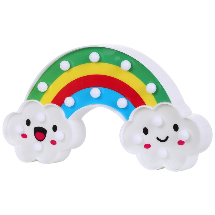 創意彩虹節日裝飾燈小夜燈 暖白光