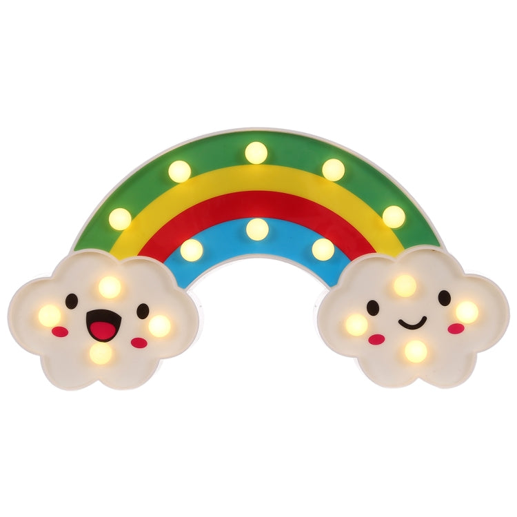 創意彩虹節日裝飾燈小夜燈 暖白光