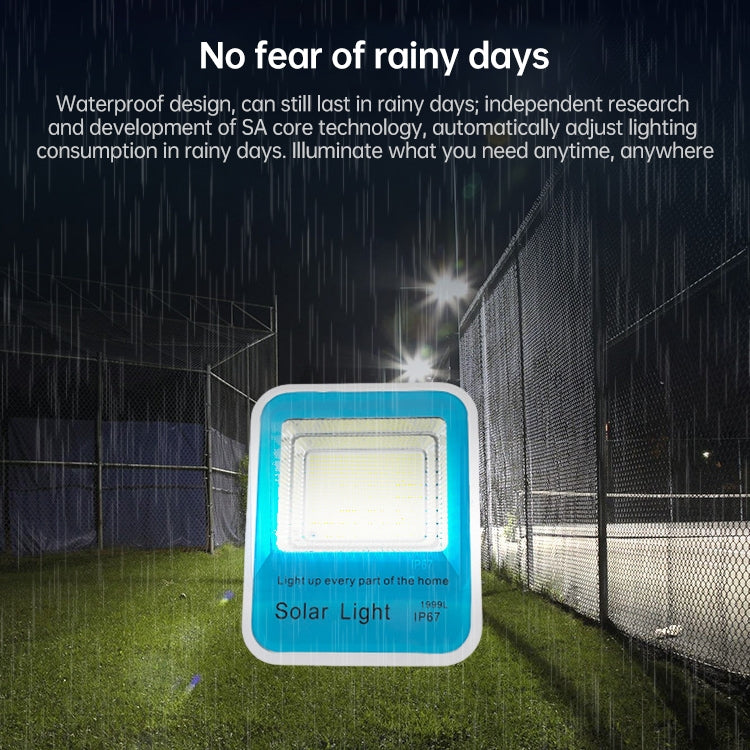 300W 734顆LED 家用感應庭院燈戶外防水太陽能投光燈帶遙控器