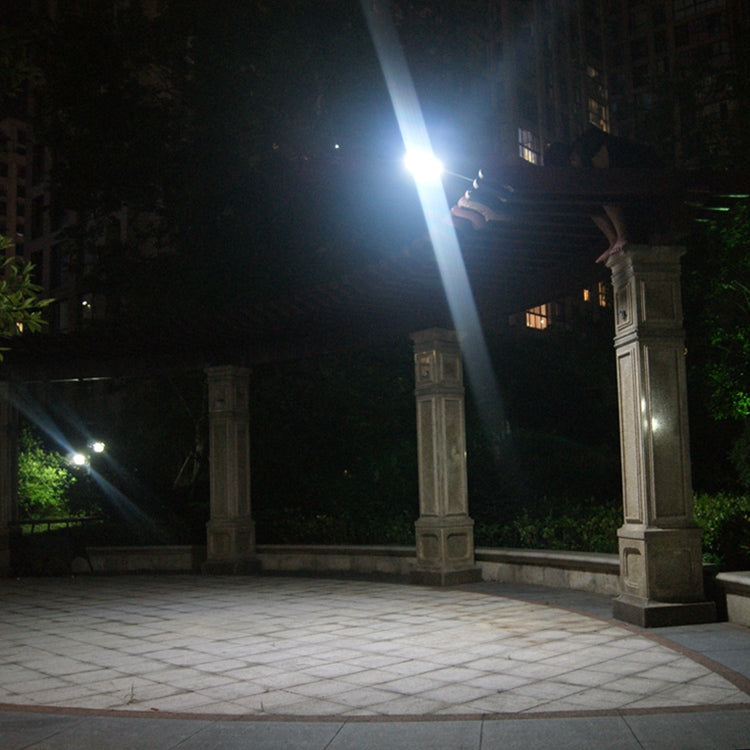 3.8W 48 Two-color LEDs Outdoor Waterproof Solar Wall Light Sensor Garden Light Street Light with Pole, Luminous Flux: 450lm