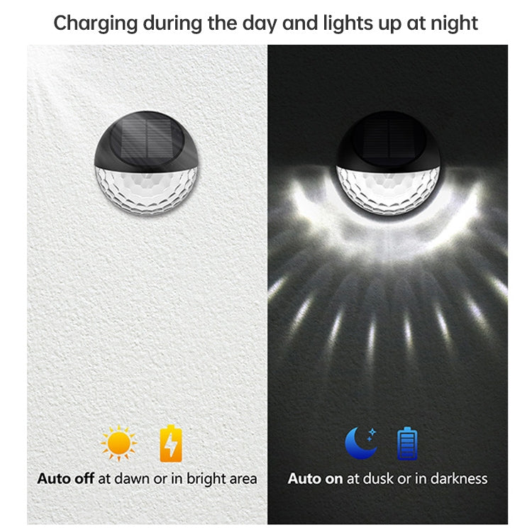 4個一賣 SMD2835 太陽能裝飾燈戶外防水庭院圍欄燈，色溫：3000-3200K