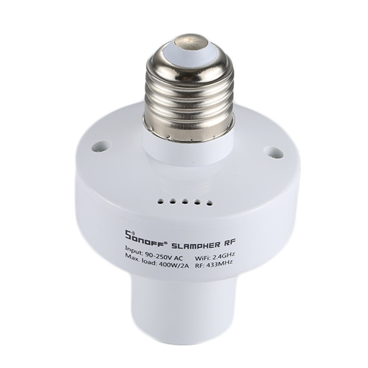 Sonoff Slampher RF 易微聯手機APP遠程WiFi智能家居E27燈頭座 Alexa Echo語音控制開關&Google Home AC 90-250V