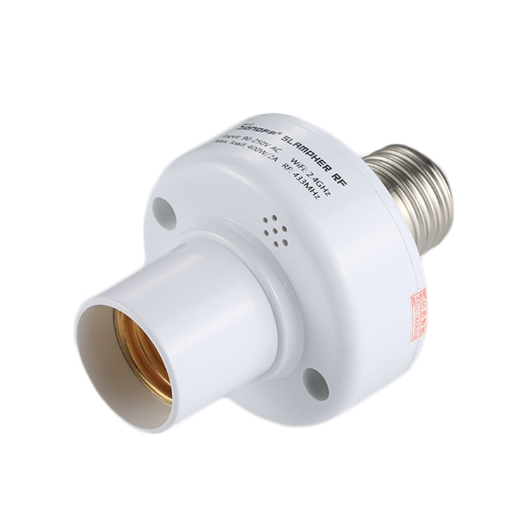 Sonoff Slampher RF 易微聯手機APP遠程WiFi智能家居E27燈頭座 Alexa Echo語音控制開關&Google Home AC 90-250V