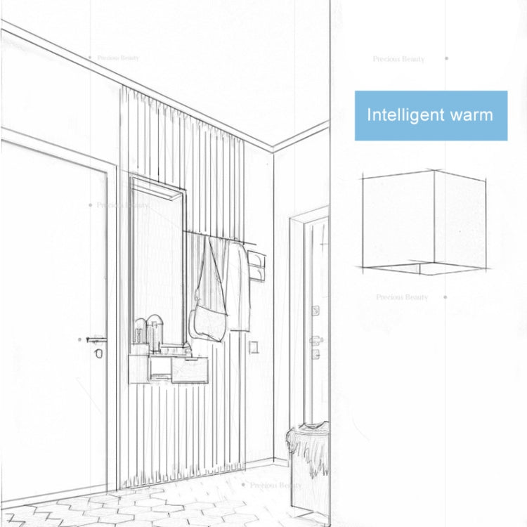 6W 立方體款室內外防水LED壁燈 IP65防水 可調光形 AC 85-265V