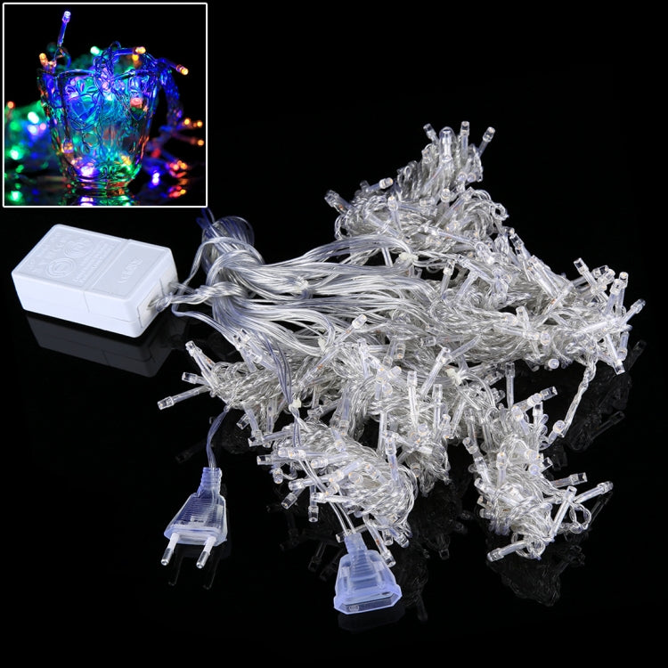 3米*3米300燈 LED窗帘節日裝飾燈 帶尾接&多功能控制器&記憶防水 歐規 AC 220V