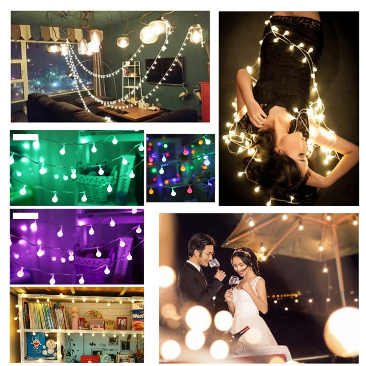 4m 3W 40燈珠 LED電池球泡節日裝飾燈 帶三檔模式 DC 4.5V