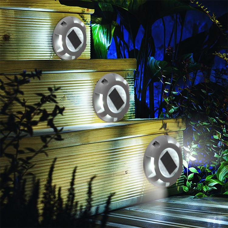 LED高抗壓太陽能地埋燈嵌入式地埋燈 戶外庭院花園草坪燈 IP65防水，白光6000K