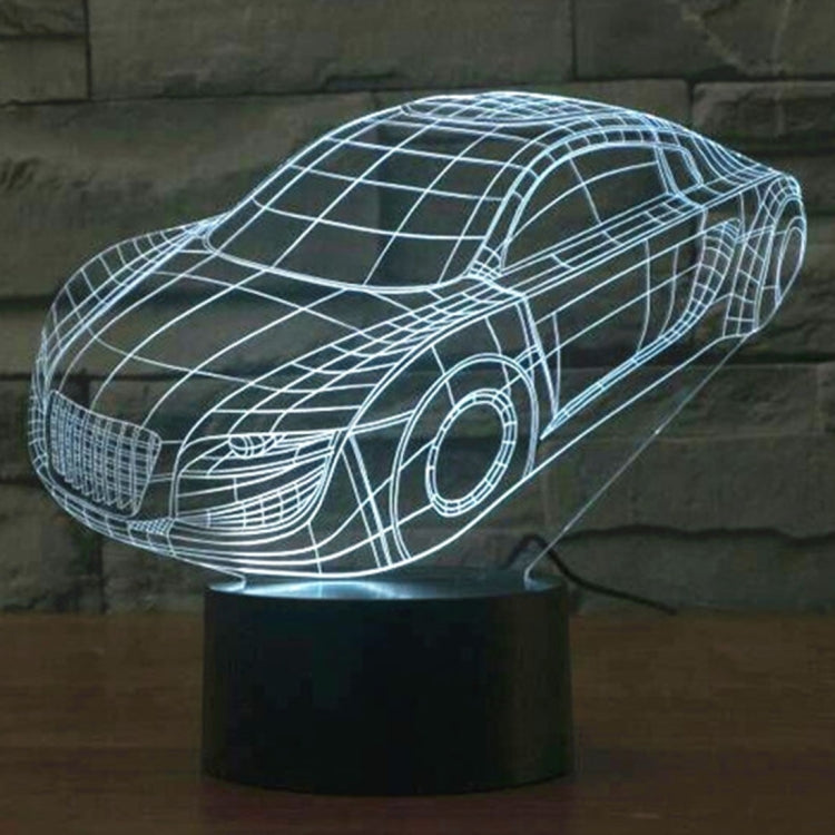 小汽車款3D燈 七彩漸變觸控三維立體燈/檯燈/小夜燈